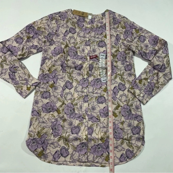 New Duluth Wrinkle Fighter Tunic Shirt Purple Floral - Picture 5 of 5